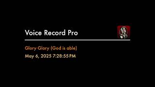 Glory Glory (God Is Able) by Mark Crowder