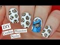 Cookie Monster Nail Art