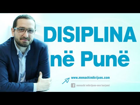 Si të Arrihet DISIPLINA në Punë - Eno Barjami