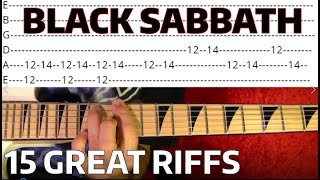 How to Play 15 Black Sabbath Riffs PERFECTLY! Guitar Lesson WITH TABS