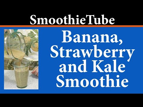 Banana, Strawberry and Kale Smoothie