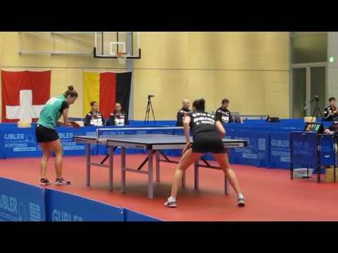 2016 EM-Qualifikation CH vs D, CH vs PL  Céline Reust vs Natalia Partyka