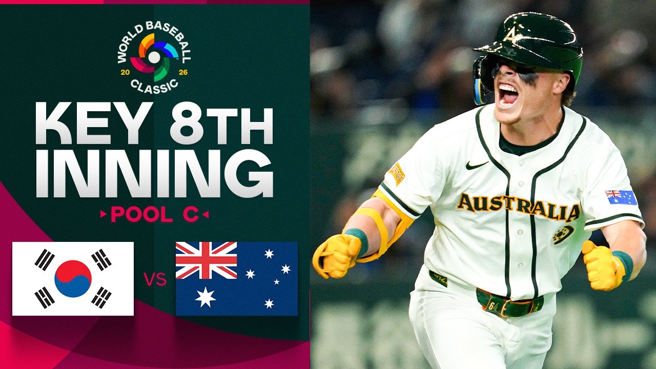 KEY 8th INNING: Travis Bazzana and Team Australia score CRUCIAL run vs. Team Korea! 🇦🇺