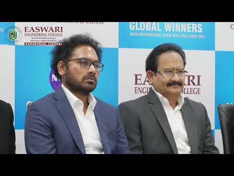 NASA Space App Challenge 2025 Global Winner Press Meet | Easwari Engineering College