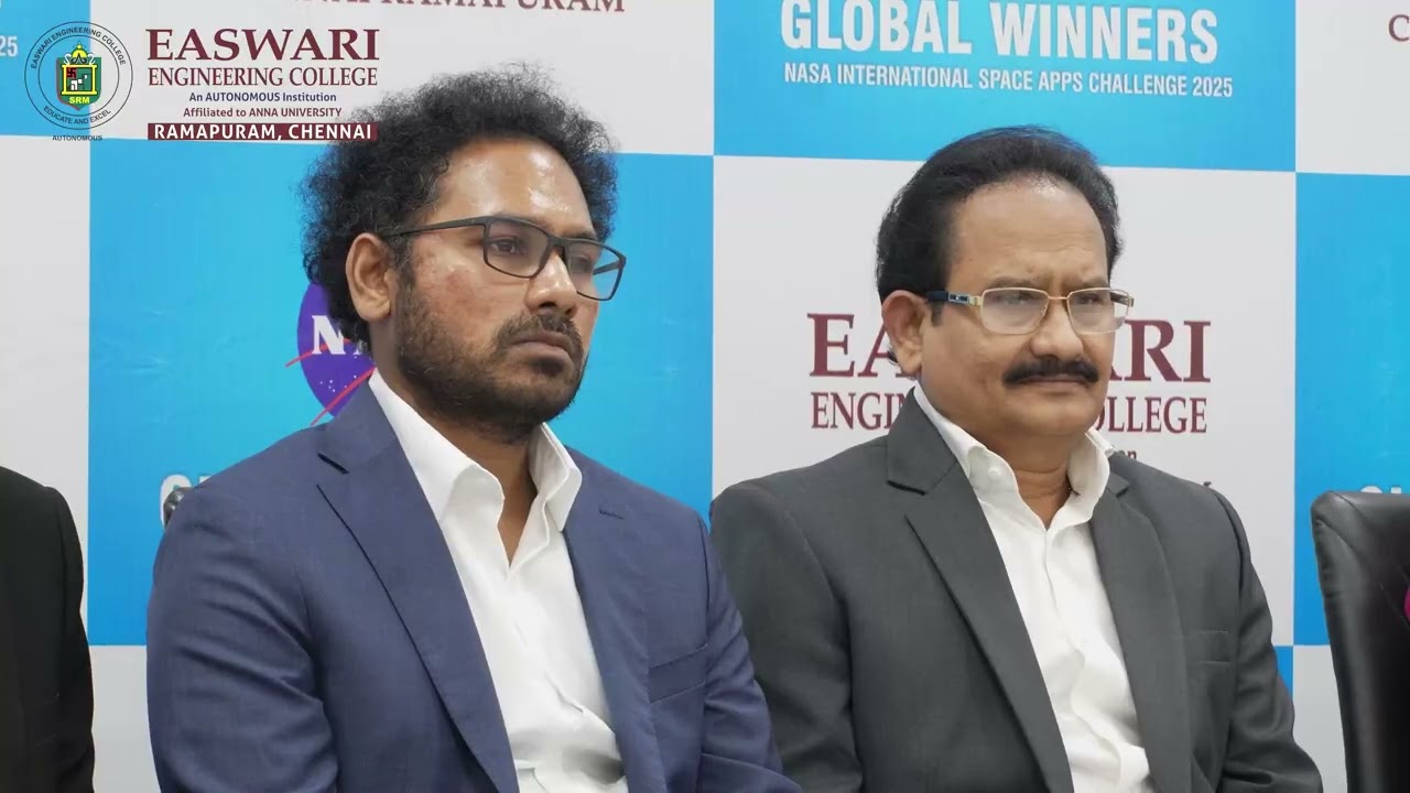 NASA Space App Challenge 2025 Global Winner Press Meet | Easwari Engineering College