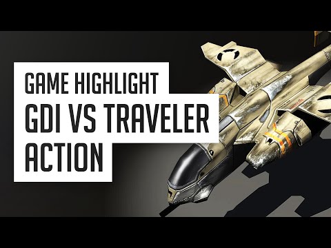 [C&C3: Kane's Wrath] Game Highlight - GDI vs Traveler-59 Action!