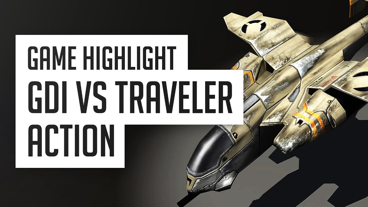 [C&C3: Kane's Wrath] Game Highlight - GDI vs Traveler-59 Action!