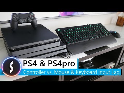 PS4 & PS4pro Controller vs. Mouse & Keyboard Input Lag Video