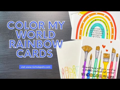 Color My World Rainbow Cards (Colorado Craft Company)