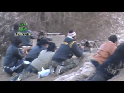 استهداف نقاط تمركز قوات النظام في قرية الجفرة المجاورة لمطار دير الزور العسكري  بواسطة الرشاشات المتوسطة والثقيلة من قبل لواء محمد الباقر