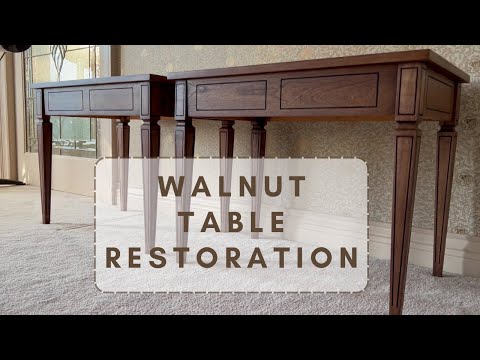 RESTORATION of Vintage Walnut Tables