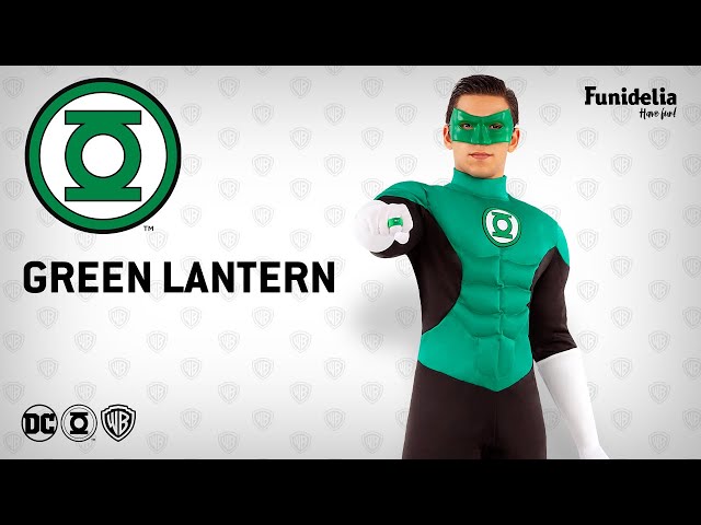 Vídeo relacionado con Funidelia | Disfraz de Linterna Verde para hombre Superhéroes, DC Comics, Green Lantern - Disfraz para adultos y divertidos accesorios para Fiestas, Carnaval y Halloween - Talla S - Verde