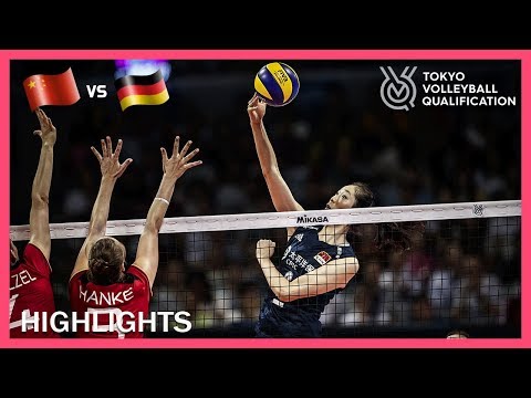 China v Germany | Highlights | Day 2 | Women's Volleyball Olympic Qualification Tournament 2019
