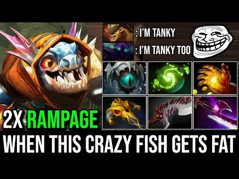 When This Fish Gets Fat Noone Can Defeat Him [Slark] Ultimate Carry 2xRAMPAGE Delete BB & Spec Dota2