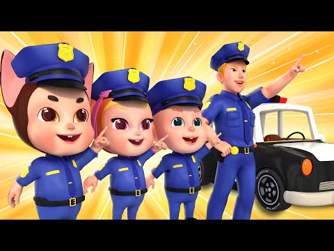 Police Taking Care of Baby | Police Chase Thief | Police Song | Rosoo Nursery Rhymes & Kids Songs