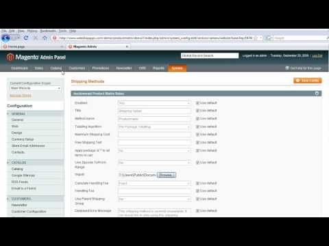 Magento Product Specific Shipping using WebShopApps ProductMatrix