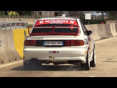 Mitsubishi Lancer EVO III in Action at 2018 Milano Rally Show