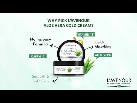 L'avenour aloe vera cold cream with vitamin e, sls & paraben...