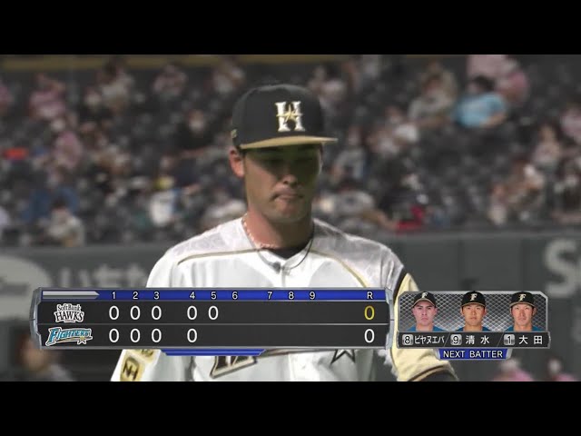 【5回表】ファイターズ・上原が5回を被安打1、無失点の好投!! 2020/9/17 F-H