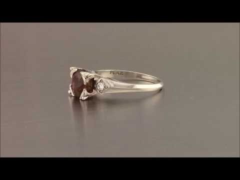 Ruby Diamond and Platinum Ring - 46856v