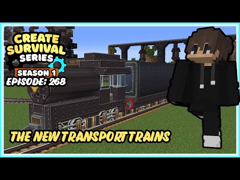 MAKING THE NEW TRANSPORT TRAINS! | Create Survival EP: 268