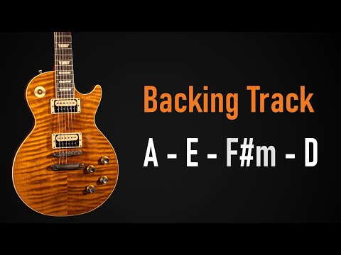 Rock Ballad BACKING TRACK A Major | Guitar Backing Track