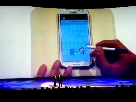 Samsung Galaxy Note II at Unpacked Event Berlin