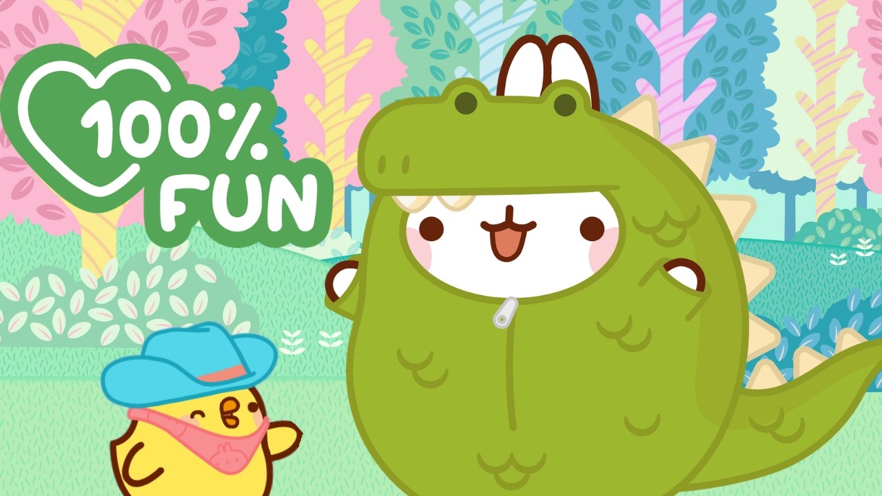 Molang Goes Back to the Dinosaur Era! 🦕✨ Epic Time Travel Adventure