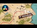 Easy TRAVEL MAP Effect In DaVinci Resolve Animated Line Tutorial