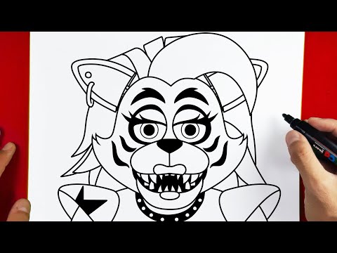 How to Draw Roxanne Wolf - SECURITY BREACH FNAF | Five Nights at Freddy’s