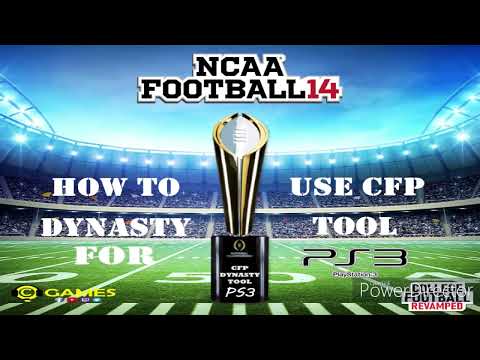 HOW TO USE THE COLLEGE FOOTBALL PLAYOFF DYNASTY TOOL FOR PS3