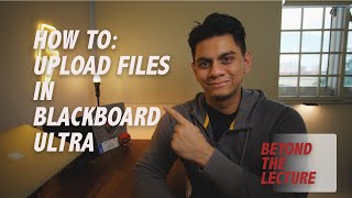 How to Upload Files into Blackboard Ultra