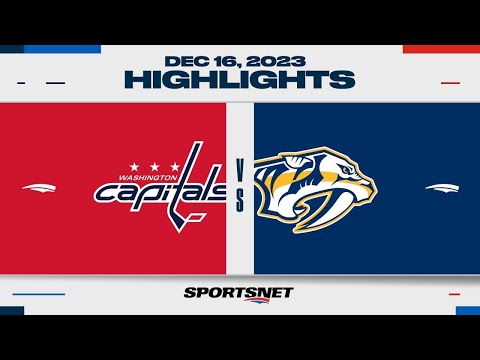 NHL Highlights | Capitals vs. Predators - December 16, 2023