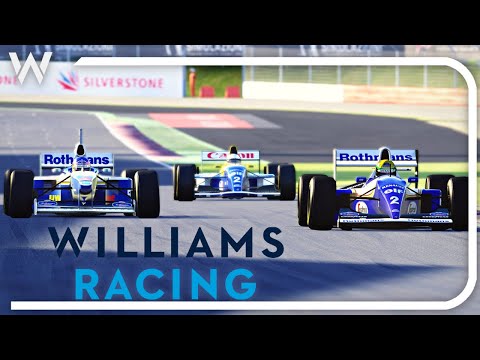 WILLIAMS F1 1994 SENNA vs 1993 FW15C PROST vs 1997 FW19 VILLENEUVE | SILVESTONE CIRCUIT