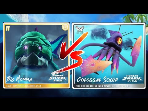 Big Momma vs Colossal Squid Boss | Hungry Shark World | @dragonheartgaming123