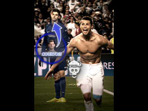 Ronaldo Met Courtois In 2014...🥶