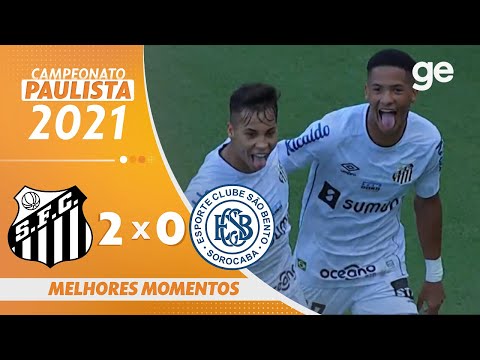 Vídeo - Santos 2 x 0 São Bento - Paulistão 2021!