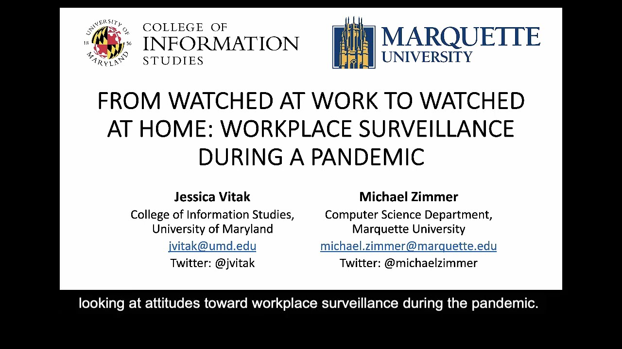 Overview of Workplace Surveillance Research (for AoIR 2021)