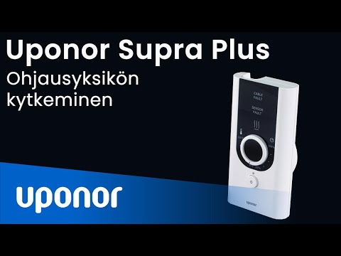 Uponor Supra Plus - ohjausyksikön kytkentä}