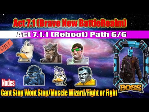 Act 7.1.1 | Path 6/6 | Cant Stop Wont Stop/Muscle Wizard/Fight or Fight - Marvel Contest of Champion