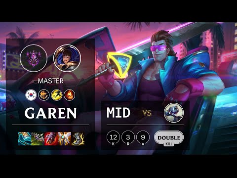 Garen Mid vs Fizz - KR Master Patch 11.18