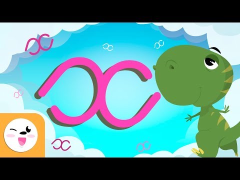 Letra X con caligrafía enlazada - El abecedario para niños