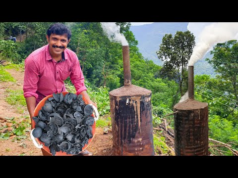 , title : 'Coconut Shell Charcoal Making at Home | How to make Coconut Shell Charcoal at Home'