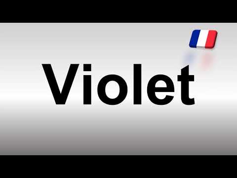 How to Pronounce Violet (French)