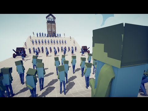 ZOMBIES vs ARCHER TEAM   TABS Totally Accurate Battle Simulator
