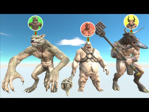 The Evolution of Werewolves, Minotaurs, Hill Giants. Which Kaiju Team Will Defeat Team Evolution?