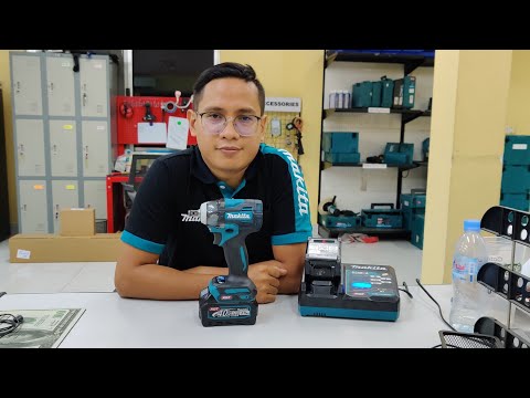 Makita TW004GZ Smūginis veržliasukis XGT, 1/2", 350Nm, 2xLED, bešepetėlinis variklis, "Z" versija - komplektuojamas be akumuliatoriaus ir kroviklio video
