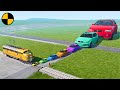 Big & Small Cars vs Train 😱 BeamNG.Drive