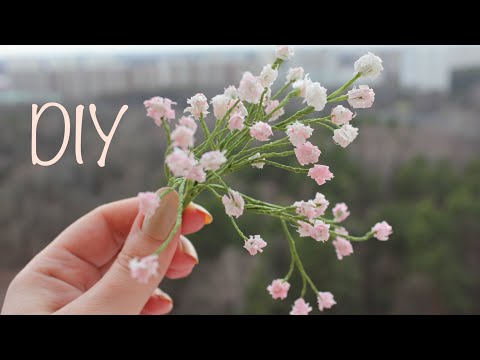 Как сделать Гипсофилу / DIY Paper Baby breath Flowers