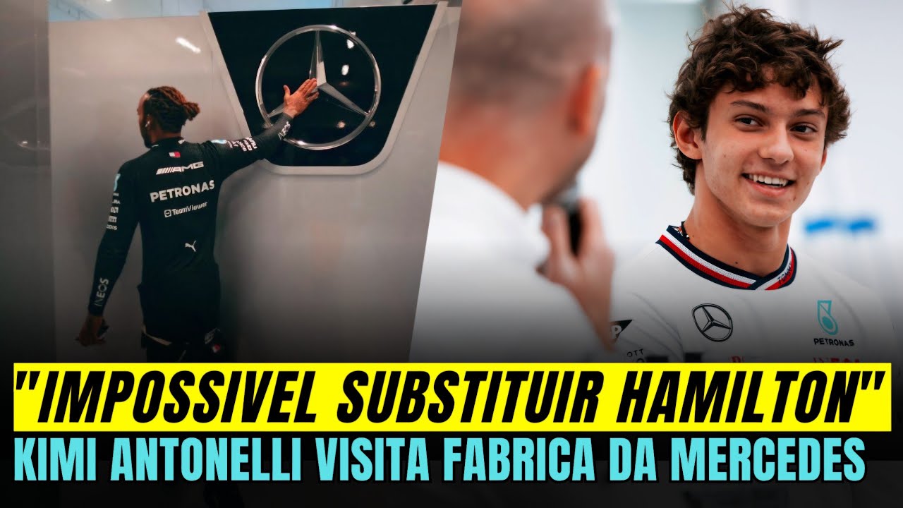 KIMI ANTONELLI AFIRMA QUE NÃO É POSSIVEL SUBSTITUIR O HAMILTON E VISITA FABRICA DA MERCEDES